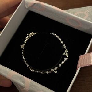 Pandora Sparkling Herbarium Cluster Chain Bracelet - 7”